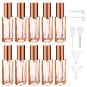 Segbeauty Flacon Parfum Rechargeable, 10 Pi&egrave;ces Vaporisateur Vide 10ml, Portable et R&eacute;utilisable, Vaporisateur de Sac pour Date, la F&ecirc;te (Orange) (Seg-Beauty, neuf)