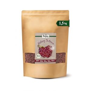 Biojoy Haricots rouges Kidney BIO (1,5 kg), s&eacute;ch&eacute;s et enti&egrave;res, sans additifs (Biojoy, neuf)