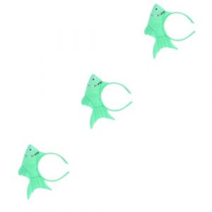 CRILSTYLEO 3 Pièces couvre-chef de poisson rouge déguisements d'halloween pour enfants bandeaux de poisson pour enfants Chapeaux deguisement de déguisement déguisements pour enfants Green (Yolena, neuf)