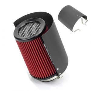 Couvercle de filtre &agrave; air universel pour voiture avec bouclier thermique, couvercle de filtre &agrave; air auto en acier inoxydable bouclier thermique, pour filtres coniques ou cylindriques de 2,5 &agrave; 4'' (Big (AKFAI, neuf)