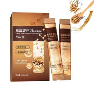 Cordyceps Essence anti-rides et anti-âge,sérum anti-rides au Cordyceps Sinensis,sérum anti-âge pour le visage, élimine les ride,hydrate les peaux sèches et rugueuses,réduit les ride (1 Set, 10 * 4ml) (EnviableVB, neuf)