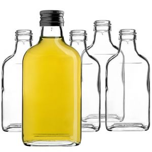 KADAX Lot de 10 petites bouteilles en verre de 200 ml avec bouchon &agrave; vis, bouteilles vides &agrave; remplir, mini bouteilles de liqueur, bouteilles d'alcool (noir) (KADAX, neuf)