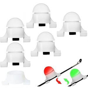 Lot de 5 d&eacute;tecteurs de touche &eacute;lectroniques 2 en 1 &agrave; LED avec d&eacute;tecteur de mouvement, lumi&egrave;re d'alarme, p&ecirc;che, p&ecirc;che de nuit, cannes &agrave; p&ecirc;che, d&eacute;tecteurs de touche &agrave; clip (dyjy, neuf)