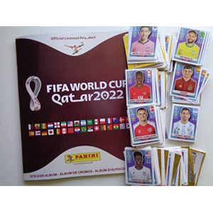 PANINI Collection compl&egrave;te d'autocollants pour la Coupe du monde Qatar 2022 670 + album ?, blanc (sl-auktion, neuf)