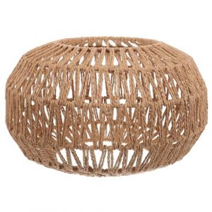 VILLCASE Tissé Pendentif Abat-Jour Rotin Abat-Jour Naturel Tissé À La Main Lustre Abat-Jour Plafond Rotin Suspendu Abat-Jour Couverture De Lumière Luminaire Panier Pour Table Lampadaire (Farrar Fae, neuf)