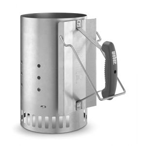 Weber Cheminée d'allumage, Rapidfire Starter - Grand (32cm de hauteur), allume-feu compact avec deux poignées, barbecues à charbon Ø 47cm et +, aide à l'allumage pour charbon et briquettes - (7416) (meingartencenter24 (Allemagne), neuf)