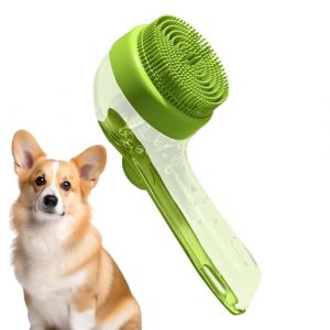 Brosse de douche pour chien | Brosse de lavage pour chien pour le bain – Brosse démêlante douce pour chiot, chaton, cheval, hygiène pour nettoyage des pellicules, des puces (shangmi, neuf)