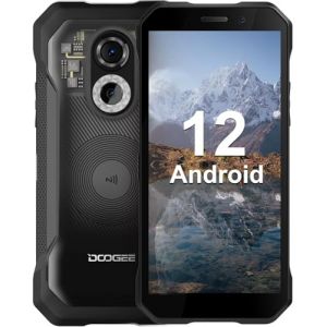 DOOGEE S61 Pro Telephone Portable Incassable,&Eacute;cran 6,0' Batterie 5180mAh,Smartphone Android, Cam&eacute;ra de Vision Nocturne 20MP,8Go+128Go(SD 512Go),Smartphone Incassable,IP68 / IP69K-Transparent (PIIDY, neuf)
