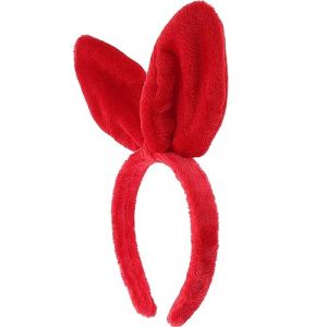 Beavorty Bandeau D'oreille De Lapin Bandeaux Femmes Bandeau Pince à Cheveux Bandana Bandes -tête Avec Clips Groupe Deguisement Adulte Coiffe D'oreille De Lapin Rouge En Tissu (T Innovation·HX, neuf)