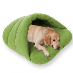 Niche d'int&eacute;rieur pour chien de taille moyenne lavable, niche pour animaux de compagnie avec coussin doux, luxueuse, amovible, apaisante, anti-anxi&eacute;t&eacute;, lit pour animal domestique, lit antid&eacute;rapant (Junming Store, neuf)