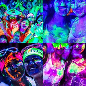 ZASCHMOY Blacklight Face and Corps Paints Washable dans les Peintures du Corps Sombre pour les Festivals de Bo&icirc;tes de Nuit Parties Halloween (rouge) (Jeadhen, neuf)