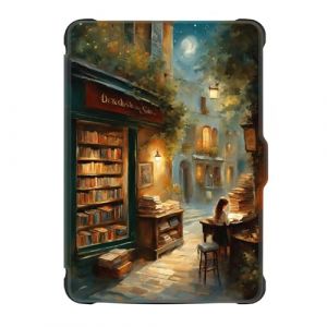 Coque Kobo Clara HD 2018 Etui Cuir Silicone Flip 360° Automatique Veille ou Réveil Magnétique Case Airbag Antichoc Nuage Mer Feuille Fleur Etanche Housse pour Kobo Clara 2018 HD Écran 6" (7) (SGKITM, neuf)