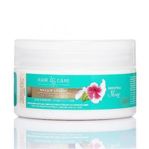 LAURA SIM'S - Masque pour Lisser les Cheveux - Soin Lissant Hydratant Nourrissant - Contrôle les Frisottis - Cheveux Ondulés Bouclés Frisés Crépus Ternes - Fleur d’Hibiscus Protéine de Soie - 200 ml (Parapharmacie Centrale, neuf)