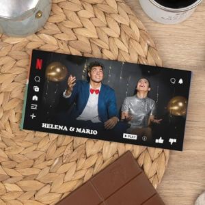 Wanapix | Tablette de Chocolat Personnalis&eacute;e | Tablette Personnalis&eacute;e | 80gr | Chocolat au Lait | Serie (Wanapix, neuf)