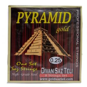 Pyramid Divan Saz Jeu de 8 cordes en acier pour divan 0,25 (EthnicMusical, neuf)