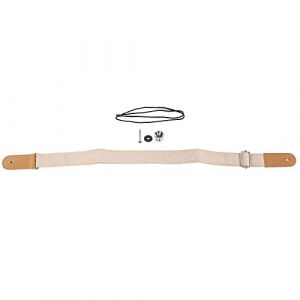 Ukul&eacute;l&eacute; Sangle, Sangle de Bouton d'extr&eacute;mit&eacute; de ukul&eacute;l&eacute;, Ceinture R&eacute;glable, Boucle Coulissante, Bouton d'extr&eacute;mit&eacute;, Sangle de ukul&eacute;l&eacute; en Coton et Lin Doux (Beige) (numuqia, neuf)