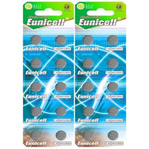 EUNICELL - Lot de 20 Piles Bouton SR621SW AG1 LR621-1,5 V - 364/164/LR60/SR60 - Alcalines (ENERGY 01, neuf)