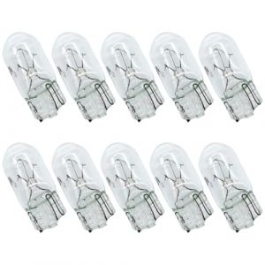 Peosaard Ampoules halog&egrave;nes, ampoules halog&egrave;nes de 10pcs, ampoule 12V 5W T10, lumi&egrave;res blanches, lumi&egrave;res de cluster jauge non polarit&eacute; pour le d&ocirc;me, lumi&egrave;re la plaque d'immatriculation, tableau bord (yunchengshiyanhuquxiongxueshangmaoyouxiangongsi, neuf)
