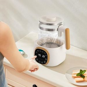 DSYOGX Chauffe-biberon, 1,3 l, avec r&eacute;glage de la temp&eacute;rature, thermostat 72 heures, pour cuisine, chambre &agrave; coucher, bureau, h&ocirc;tel, blanc (Dsyyuwag, neuf)