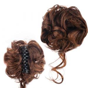 Gwawg Pince Cheveux Postiche Chignon Pince à Griffes Bundle Horse Tail Extension Pince à Griffes Extensions de Cheveux Pince à Cheveux de Cheval Postiche Synthétique pour Les Femme (Light brown) (GWAWG, neuf)