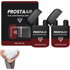 Biancat ProstaAir Dual-Function Nasal Inhaler,Biancat Prostavibe Bee Wellness Inhaler,Nasal Inhaler Stick,Improve Blood Circulation,Promote Prostate Health (2Pcs) (EWFHREW, neuf)