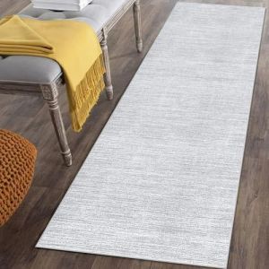 Tapis de Passage Couloir Antid&eacute;rapant et Lavable 50 x 400 cm Gris Tapis de Cuisine Tapis Couloir Long Absorbant Tapis d'entr&eacute;e Interieur Paillasson Tapis de Sol pour Passage Entree Chambre Buanderie (xuehonggang, neuf)