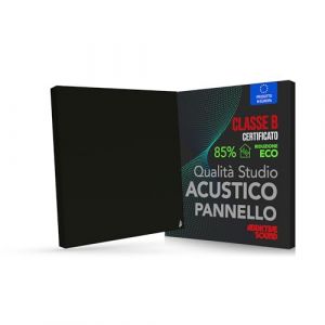 Addictive Sound Panneau Acoustique Mural Premium, panneau acoustique qualit&eacute; studio avec laine acoustique, Classe B d'absorption, fabriqu&eacute; dans l'UE, kit mur/plafond, 50x50x6 cm, 2.5 kg, Noir (Addictive Sound, neuf)