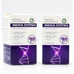 INDIVA SYSTEM - Complément alimentaire brûlant les graisses puissantes - Contrôle de l'appétit - Pour homme et femme - Spiruline et caféine - 30 gélules (2) (LM Beauty Shop, neuf)