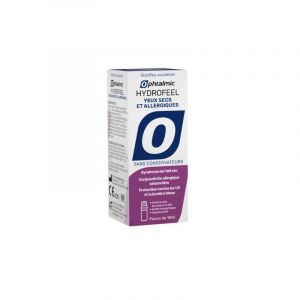 Ophtalmic Hydrofeel Gouttes oculaire Yeux Secs et Allergiques 10 mL (EasyPara, neuf)