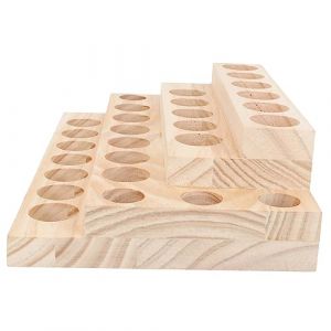 Baluue Boîte Bois Pour Rangement Huiles Essentielles Organisateur à Niveaux Pour Bouteilles Coffret Pratique Pour Maison Et Spa Compartiments Pin Naturel (Fortune Luck, neuf)