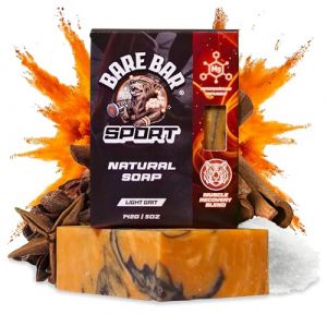 Savon de récupération musculaire, Bare Bar Sport naturel pour homme, sels d'epsom infusés de magnésium, barre de sport, gel douche naturel, alternative au gel douche naturel, le boost ultime de (Bare Bar Ltd, neuf)