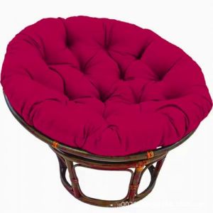 G&eacute;n&eacute;rique Coussin De Chaise Papasan, Coussin De Si&egrave;ge Imperm&eacute;able pour Papasan, Coussin De Sol Rond Et &eacute;pais, Coussin De Remplacement pour Chaise Suspendue, Jardin Ext&eacute;rieur,Wine Red,120 * 120cm (zezhang-shpoe, neuf)