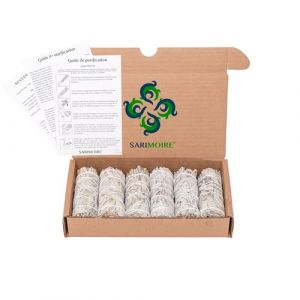 B&acirc;tonnets de Purification &agrave; la Sauge Blanche - Ensembles de Sauge de 6-10 cm- B&acirc;tonnets de Purification Parfaits &agrave; la Sauge, b&acirc;tons de Purification (AMA-ZEN, neuf)