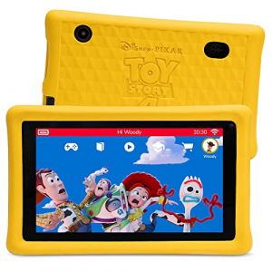 Disney Kids Tablet 7 Pouces - Pebble Gear Toy Story Tablet pour Enfants avec Coque adapt&eacute;e aux Enfants, contr&ocirc;le Parental, Filtre de lumi&egrave;re Bleue, 500+ Jeux, apps, e-Books, Wi-FI, 16 GB (POUCH'SHOP, neuf)