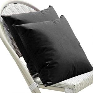 SWJ-swjssb Taie d'oreiller 50x70 65x65 Housse Oreiller 40x60 80x80 Lot De 2 Housse De Coussin Exterieur Impermeable pour Salon de Jardin,Couverture Oreiller Canapé Decoration(Noir,50x70 cm Set of 2) (leeupault, neuf)