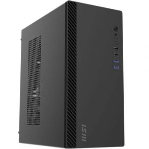 MSI Pro Shield M100P - Boîtier PC Moyen-Tour - Compatible ATX, Ventilateur arrière 80 mm - Noir (TecnoTrend Store, neuf)
