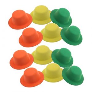 BIUDECO Lot De 12 Barrettes &Agrave; Cheveux Pour Enfants En Forme De Bec De Canard Pour F&ecirc;te Mini-Chapeau Avec Clip Accessoires D'Halloween Pour Chapeau Haut De Forme Petit Chapeau (XUETN, neuf)