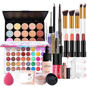 26Pcs Kit de maquillage Complet, Polyvalent Ensemble-cadeau de Cosmétique avec Fard à Paupières Palette Correcteur Fard à Joues Rouge à Lèvre pour Femme, Tout-en-un Mallette de Maquillage Beauté Set#3 (YouWinDirect, neuf)