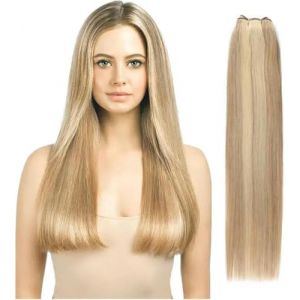 Extensions de cheveux humains raides, tissage en lot, rapport hauteur/largeur 14-28, 100 g/pièce, extensions de cheveux (taille : 3 pièces/lot, couleur : #613_22 pouces)-1 pièce/lot-P18-22_19 pouces 4 (yichangshikaiyisishangmaoyouxiangongsi, neuf)