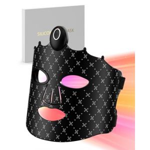 JITESY Luminothérapie LED pour le visage, 7 couleurs, masque de luminothérapie sans fil avec silicone flexible, appareil de soin du visage pour tous les types de peau (Jitesy, neuf)