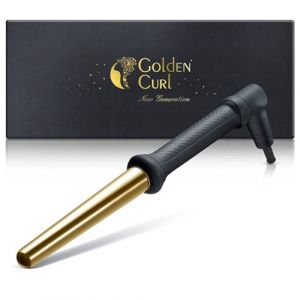 Golden Curl Boucleur a Cheveux Professionnel - 5 Ans de Tranquillité - Fer à Boucler et Friser - Appareil et Outil de Coiffure Hair Curler Onduleur de Cheveux (18 mm – 25 mm, Or) (Golden-Curl, neuf)