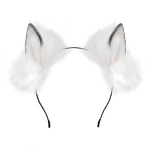 Serre Tete avec Oreilles de Renard, Serre-tête Oreilles de Chat Oreille de Chat Serre Tete Bandeau Oreilles De Renard en Peluche Mignon pour Costume de Cosplay D’Halloween Cosplay de Fête (4845966456652656456, neuf)