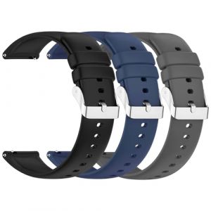 OUTPUTBT 3-Pi&egrave;ces Silicone Bracelet 22mm Compatible avec Garmin Venu 3/2/Forerunner 570/970/265/255/V&iacute;voactive 4/CMF/HUAWEI/SUUNTO/COROS/Polar/aeac/uaue AMAZFIT Bip6/Balance pour Femme Homme (OUTPUTBEAUTY, neuf)