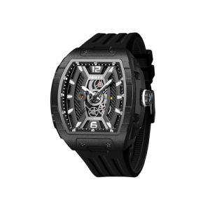 NIBOSI Montre-bracelet carr&eacute;e pour homme, &eacute;tanche, lumineuse, &agrave; quartz, analogique, bracelet en silicone (NIBOSI Watch Official Store UK, neuf)