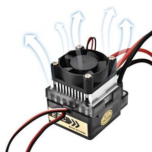 Moteur brossé avec contrôleur de vitesse de ventilateur Bateau ESC brossé pour modèle RC (hightseck, neuf)