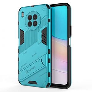 LINER Coque pour Huawei Nova 8i / Honor 50 Lite, Double Couche Renforcée Défense TPU Silicone Antichoc Armure Protection Housse, Étui avec Invisible Bracket et Support pour Huawei Nova 8i - Bleu (Liner-EU, neuf)