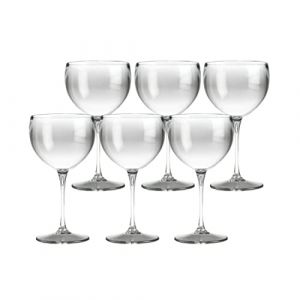 SPARKLERS CLUB Lot de 6 Verres à Piscine Transparent 40cl - Verre Incassable en SAN, MADE IN FRANCE, Prise en Main facile, Verre Ballon Piscine pour soirée et évènements - LIVRAISON 24/48H (SPARKLERS CLUB, neuf)