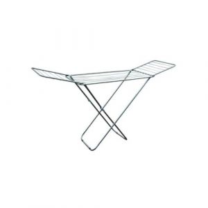 MSV - &Eacute;tendoir &agrave; Linge &agrave; Ailes 18M en INOX Blanc, Grande capacit&eacute; d'&eacute;tendage, 180x48x108cm, Conception Pliable pour Un Rangement Facile, r&eacute;sistant &agrave; la Corrosion, id&eacute;al pour int&eacute;rieur et ext&eacute;rieur (Bath & Home, neuf)