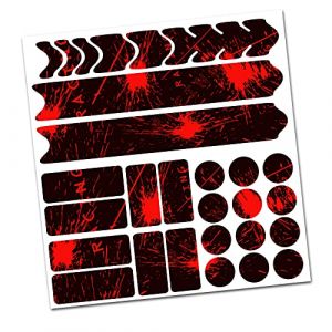 AlphaShield Film de protection autocollant pour cadre de vélo, VTT, BMX, carbone, R159 R161 (02 rouge fluo (Racing Neon Rot)) (Finest-Folia, neuf)