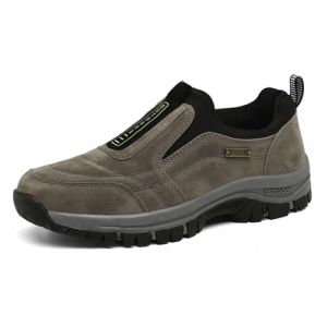 ACosySch Chaussure de Marche Homme sans Lacets Baskets de randonnée en Plein air Chaussures de randonnée à Enfiler pour Homme Chaussures orthopédiques Chaussures légères pour Le Travail (ACosySch, neuf)